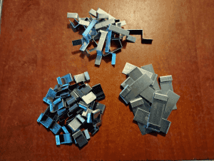 Glashaken en stapelstrips — kas accessoire