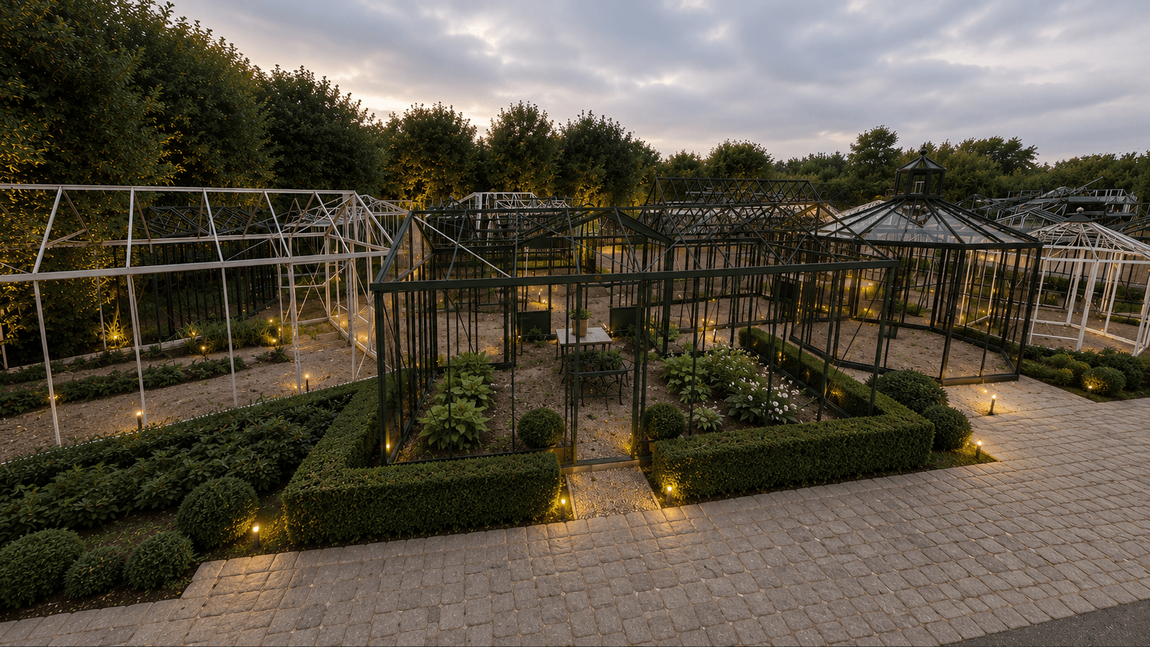 Hobbykas showterrein — 36 greenhouse models on display in Hoeven